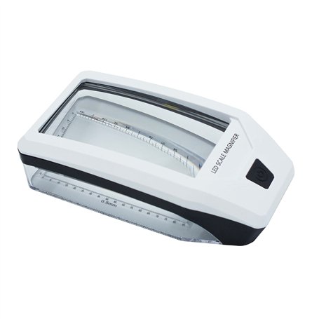 Safe 4563 Loupe de Lecture avec lumière LED UV | Grossissement 3X | Taille des Verres 60 x 95 mm
