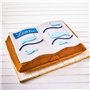 Birkmann 214279 Moule à gâteau à motif livre 2D avec revêtement antiadhésif de qualité particulièrement stable, avec recette, di