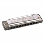 CASCHA Harmonica en F-Dur avec étui et chiffon d'entretien spécial Blues Country Mouth Harmonica Argenté