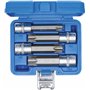 BGS 5103 | Jeu de douilles à embouts | 12,5 mm (1/2") | Profil T (pour Torx) avec perçage | 4 pièces