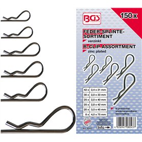 BGS 8043 | Assortiment de goupilles à ressort | Ø 2