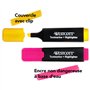 Westcott Surligneurs, lot de 6 | Surligneurs aux couleurs vives | Largeur de trait : 2-5 mm | Encre premium fabriquée en Allemag