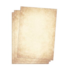 Edition Seidel - Papier à lettre vintage de qualité supérieure - 25 feuilles - Format A4 - 120 g/m² - Papier à lettre médiéval -