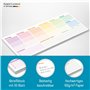 Agenda hebdomadaire sans date fixe [Rainbow] Calendrier de table avec agenda hebdomadaire, suivi de la semaine, liste de choses 