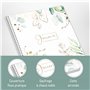 Bullet Journal à pois A5 avec reliure à spirales [feuille d'or] 160 pages | Carnet avec spirale, bloc collégial, bloc-notes de T