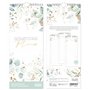 Häfft® Calendrier d'anniversaire mural perpétuel "Feuille d'or" 12 x 30 cm