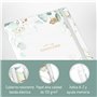 paper&you® Carnet d'adresses A5 avec onglets A-Z [feuille d'or] Livre pour contacts, anniversaires et mots de passe – Durable et