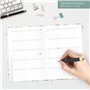 paper&you® Carnet d'adresses A5 avec onglets A-Z [feuille d'or] Livre pour contacts, anniversaires et mots de passe – Durable et