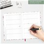 paper&you® Carnet d'adresses A5 avec onglet A-Z [Wild Flower] Livre pour contacts, anniversaires et mots de passe – Durable et r