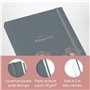 paper&you® Carnet d'adresses A5 avec onglet A-Z [Poppy] Livre pour contacts, anniversaires et mots de passe – Durable et respect