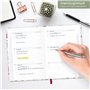 paper&you® Livre de mot de passe A6+ avec onglet A-Z « Wild Flower » pour 320 données d'accès, gestionnaire de mots de passe pet