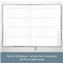 paper&you® Carnet d'adresses A6+ avec onglet A-Z « Grey Marble » Livre pour contacts, anniversaires et mots de passe – Durable e