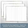 paper&you® Carnet d'adresses A6+ avec onglet A-Z « Grey Marble » Livre pour contacts, anniversaires et mots de passe – Durable e
