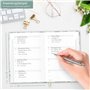 paper&you® Carnet d'adresses A6+ avec onglets A-Z et papier de qualité supérieure 120 g/m² « Feuille d'or » pour contacts, anniv