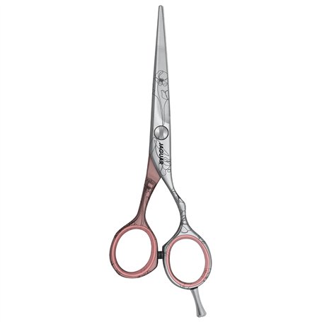 JAGUAR Ciseaux à cheveux JaguART TENDER LOVE 5.5" | Ciseaux de coiffeur en design offset | Revêtement high-tech anti-allergéniqu