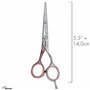 JAGUAR Ciseaux à cheveux JaguART TENDER LOVE 5.5" | Ciseaux de coiffeur en design offset | Revêtement high-tech anti-allergéniqu