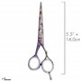 JAGUAR Ciseaux à cheveux JaguART MAGIC GARDEN 5.5" | Ciseaux de coiffeur en design offset | Revêtement high-tech anti-allergéniq