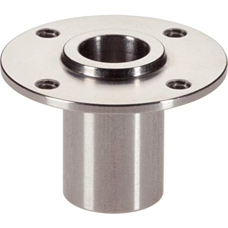 HALDER 22400.0408 Boulon d'arrêt et boulon de fixation avec bride ronde Acier inoxydable