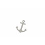 Nautika Nautica Lot de 12 ancres en bois blanc de 6 cm - Objet décoratif - Décoration de mariage - Ancre en bois - Ancre blanche