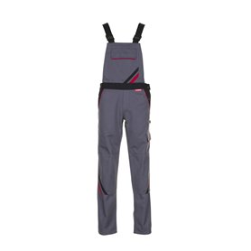 Planam 2339052 Highline Salopette femmes Taille 52 Ardoise/Noir/Rouge