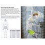 Uvex 9871014 Combinaison de Protection jetable Type 5/6, Taille : XXXL, Citron Vert/Blanc Homme