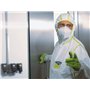 Uvex 9871014 Combinaison de Protection jetable Type 5/6, Taille : XXXL, Citron Vert/Blanc Homme