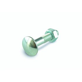 Suki 6112025 Boulons Japy Tête Ronde Collet Carré (TRCC) Acier zingué M 6 x 50 25 pièces