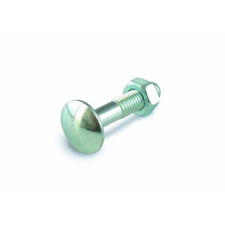Suki 6112025 Boulons Japy Tête Ronde Collet Carré (TRCC) Acier zingué M 6 x 50 25 pièces