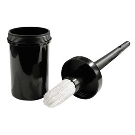 PFIFF 100555 Pinceau à Sabot avec récipient verrouillable Noir