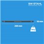 SW-Stahl Lime filetée métrique 81680L - Pour pas de filetage de 0,8 à 3,0 - Pour filetage intérieur et extérieur - Réparation de