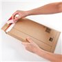 100 carton ondulé livraison poches 150 x 250 x 50 mm
