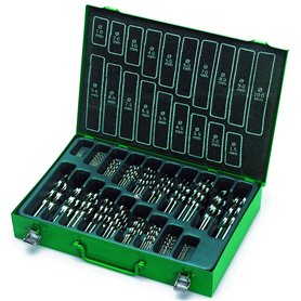 GERTUS 1915730 Coffret de 170 forets hélicoïdaux DIN 338 HSS-R 118° Ø 1-10