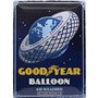 Nostalgic-Art Plaque Vintage Goodyear – Balloon Tire – Idée de Cadeau pour Les Fans de Motos