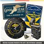 Nostalgic-Art Plaque Vintage Goodyear – Balloon Tire – Idée de Cadeau pour Les Fans de Motos, en métal, Design Retro pour la déc