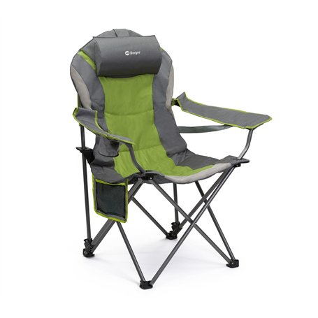 Berger Chaise de Camping Tarim| Chaise Pliante Rembourrée | Sac de Rangement | Chaise de Camping légère