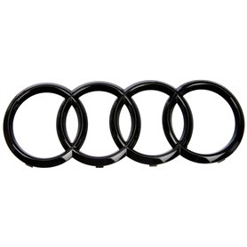 Audi 4M0071801 Ringe Zeichen Kühlergrill Black Edition Emblem Blackline Logo schwarz