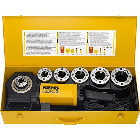 Rems 540020 Amigo 2 Coffret filière électrique avec têtes de serrage