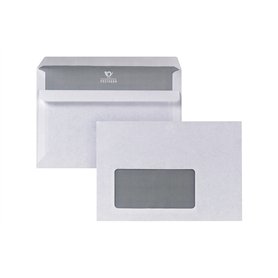 Enveloppe fenêtre C6 autoadhésive blanc 72g 1000 unités