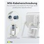 goobay 53882 Projecteur détecteur de Mouvement – Spot LED 30 W – Blanc Neutre 4000 K – 2560 LM – Angle d'éclairage 100 ° – Indic