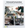 goobay 65653 Magnetisches USB Ladekabel / 1 Meter/Magnetladekabel/USB-A & USB-C / 60 Watt Textilkabel