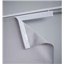 Gardinenbox 20190417S Chariot de Panneau de 60 cm Pliable Blanc pour Panneau Coulissant