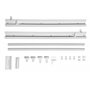 Gardinenbox 20190417S Lot de 2 Chariots de Panneaux Pliables Blanc 60 cm