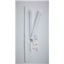 Gardinenbox 20190417S Lot de 2 Chariots de Panneaux Pliables Blanc 60 cm