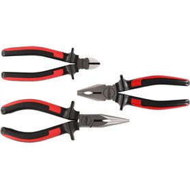 KS TOOLS 115.1010 - Jeu de 3 Pinces - Gamme Ergotorque - Pince Coupante L.165 mm