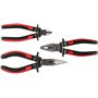 KS TOOLS 115.1010 - Jeu de 3 Pinces - Gamme Ergotorque - Pince Coupante L.165 mm