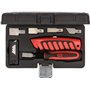 KS TOOLS 907.2200 Jeu de grattoirs et cutters - 27 pcs Rouge/Noir