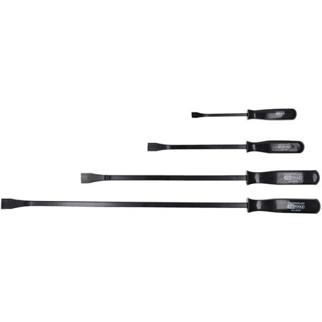 KS Tools - 911.8100 - Jeu de pince levier - 4 Pièces - Outils de levier de pneu - Jeu de pince plate coudée à poignée - Outillag