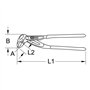 KS Tools 115.8000 Pince multiprises à verrouillage 10"