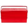 KS Tools - 999.0125 - Caisse à outils métallique - Coffret 5 compartiments - L.550 mm - Boîte à outils chantier et bricolage - C