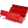 KS Tools - 999.0125 - Caisse à outils métallique - Coffret 5 compartiments - L.550 mm - Boîte à outils chantier et bricolage - C